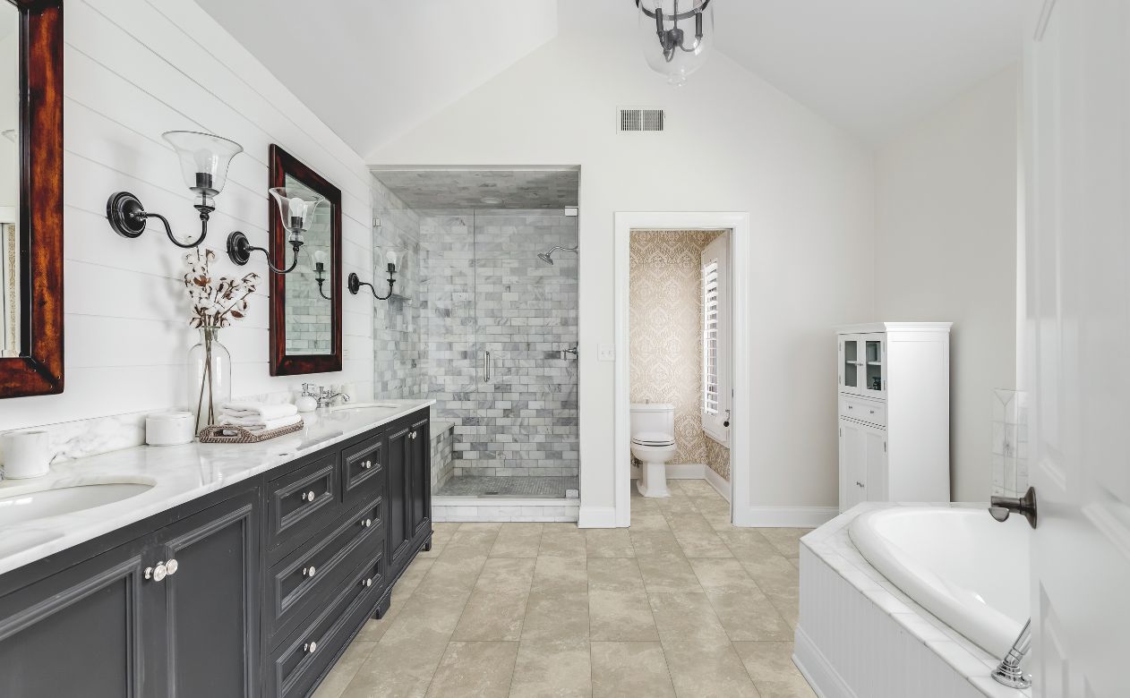 tile bath floors, custom tile shower